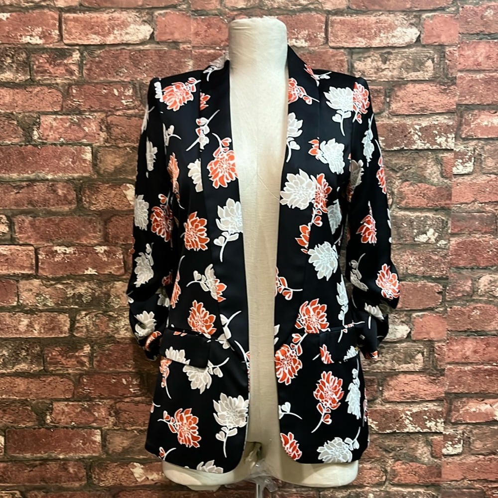 Calvin Klein floral print blazer 2p